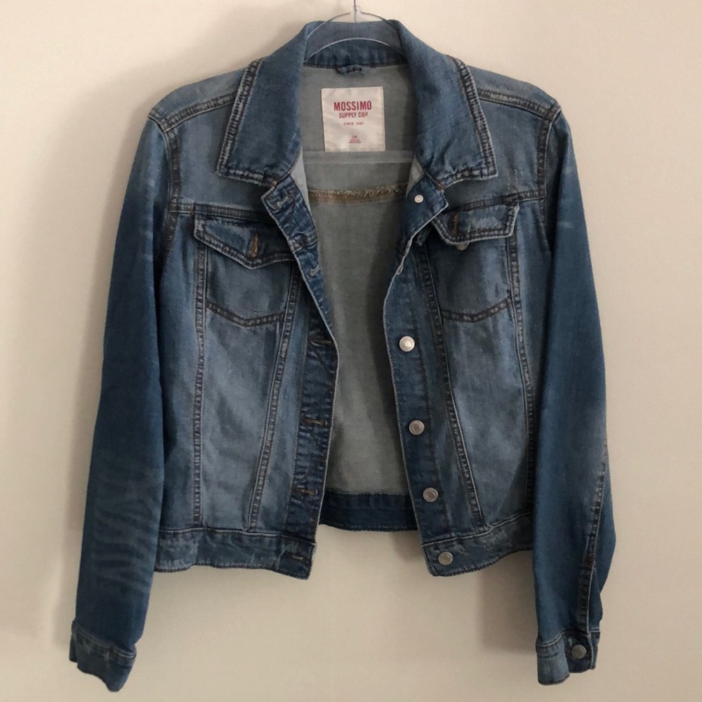 Mossimo Supply Co Blue Jean Jacket Cropped Denim